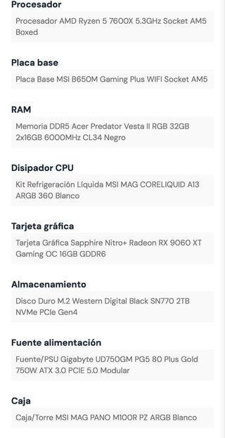 PC / Ordenador Gaming