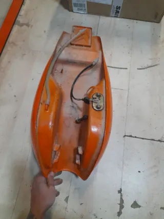 Depósito Gasolina Hanway Café racer 125 Naranja