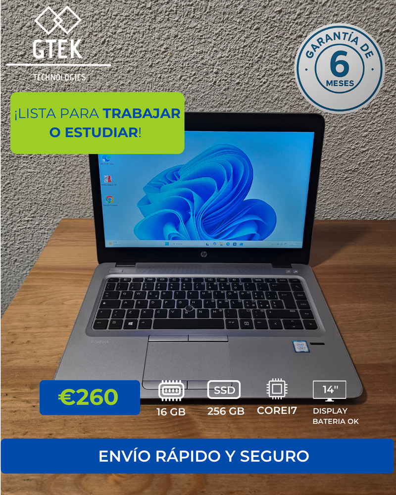 HP EliteBook 840 G4 i7 16GB RAM 256GB SSD