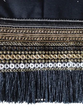 Maison Espin gonna ginocchio nera