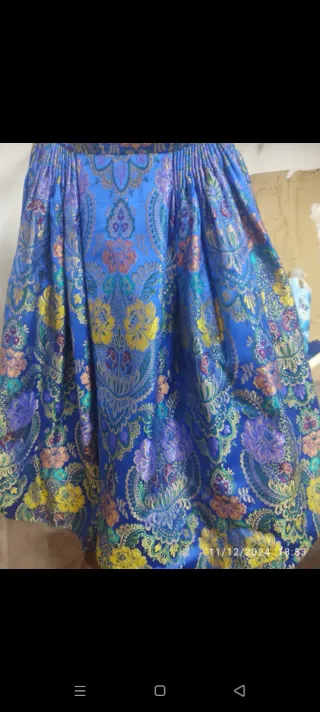 Traje de Fallera Talla 42/44 Dorado y Blanco