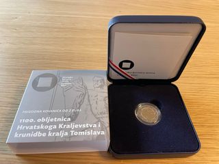 Moneda 2€ Croacia 1100 Aniversario Tomislav 2025