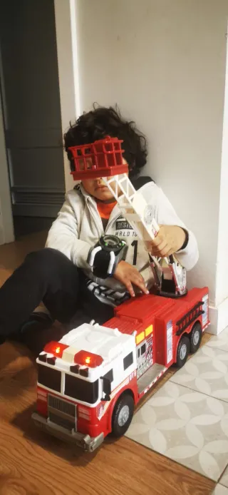 Camión Bomberos Juguete  grande Luces Sonidos