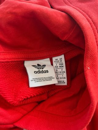 Sudadera Adidas Roja Talla 11-12