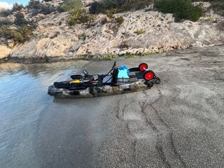 Kayak de Pesca Profesional a Pedales, Motor, Sonda