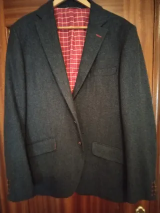 Americana El Ganso Gris Hombre