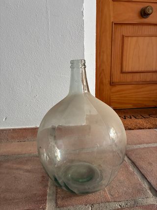 Damajuana de vidrio