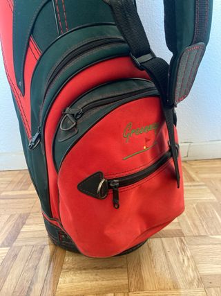 Bolsa de golf Decathlon roja y verde