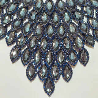 Collana bigiotteria a ventaglio elementi a goccia