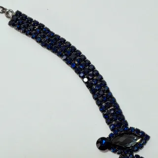 Collana bigiotteria a ventaglio elementi a goccia