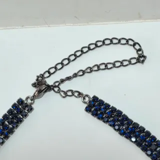 Collana bigiotteria a ventaglio elementi a goccia