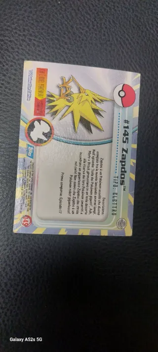 Carta Pokemon Zapdos #145