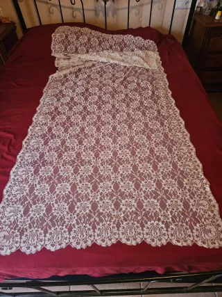 Mantilla de madrina encaje beige