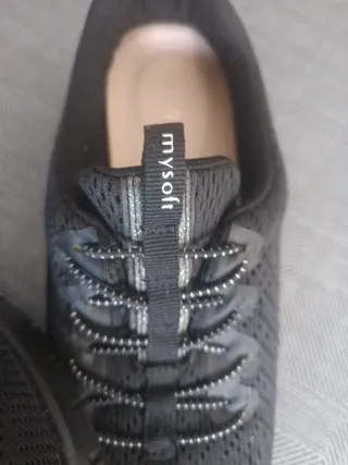 Tenis Mujer Mysoft Talla 40 Negros