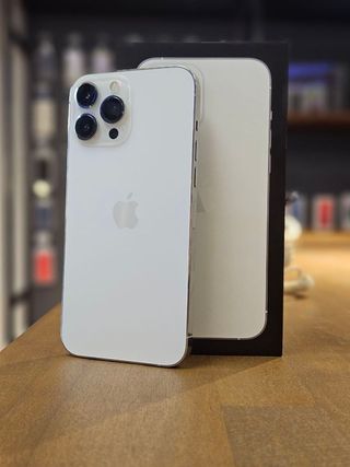 IPHONE 13 PRO MAX 256GB PLATA 100% BATERIA