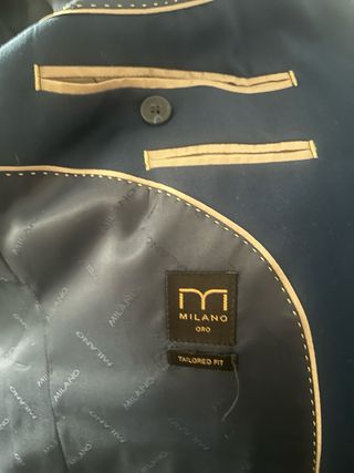 Traje Milano Oro Azul Talla L