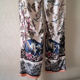 Pantalón kimono estampado