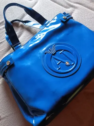 Bolso Armani Jeans Azul Charol