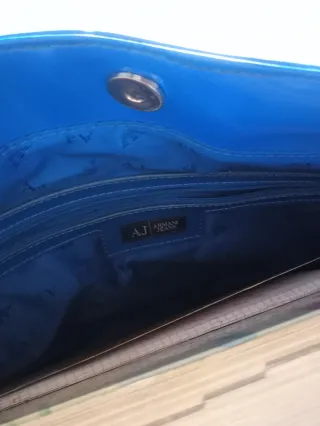 Bolso Armani Jeans Azul Charol