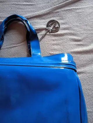 Bolso Armani Jeans Azul Charol