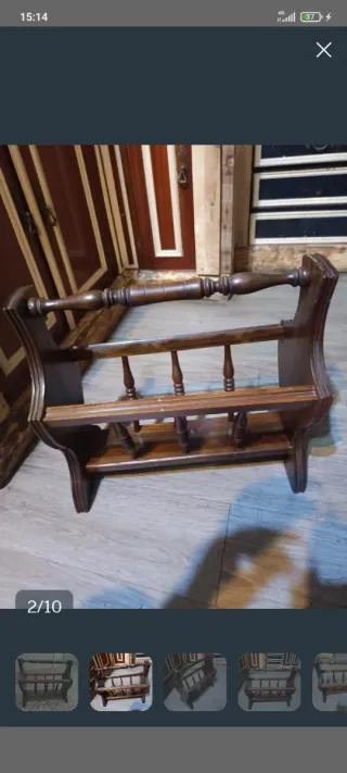 Revistero de madera maciza