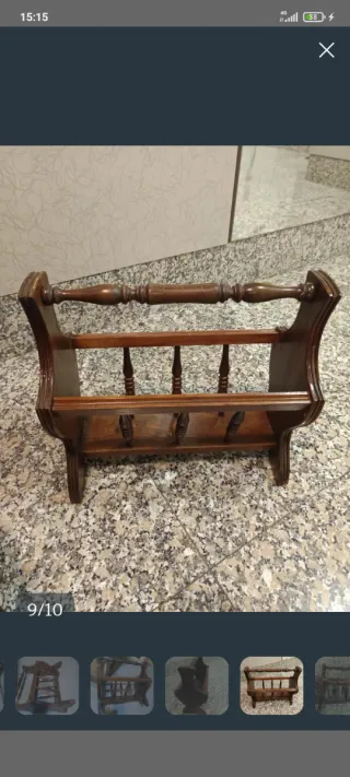 Revistero de madera maciza