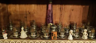 Set servizio peltro vintage