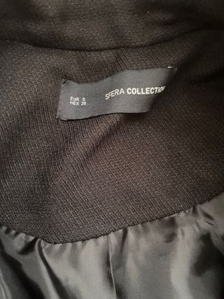 Abrigo Sfera Negro Largo