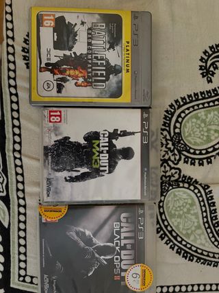 Juegos PS3: Call of Duty, Battlefield,MW3