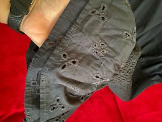 Vestido negro verano con volantes