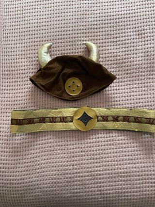 Disfraz Vikingo Marrón con Pelo Sintético talla XL