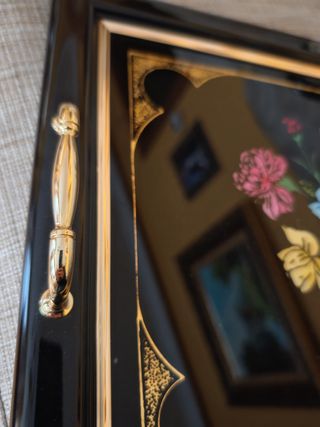 Bandeja decorativa flores M.C.