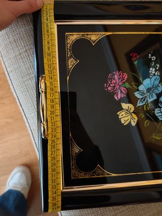 Bandeja decorativa flores M.C.