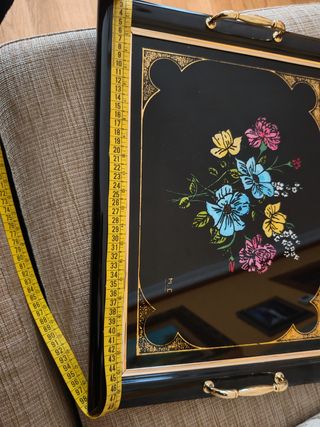 Bandeja decorativa flores M.C.