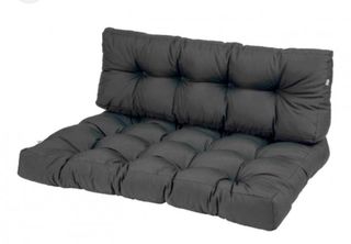 Cuscini Imbottiti per Pallet da Esterno Grigi