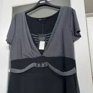 Vestito Elegante Bicolore Little Black Dress