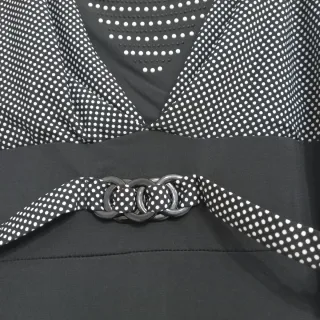 Vestito Elegante Bicolore Little Black Dress