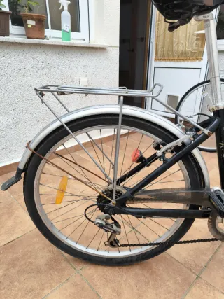 Bicicleta urbana negra