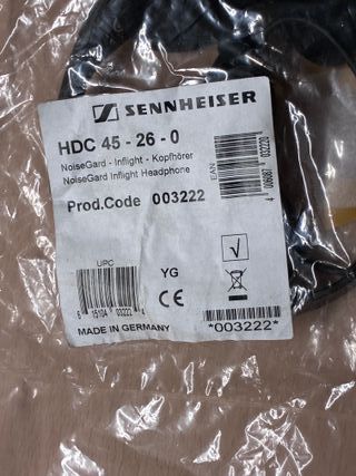 Sennheiser HDC45 NoiseGard Aviación NOS