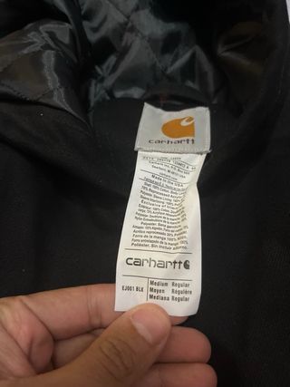Chaqueta Marca Carhartt Actuve Negra NY