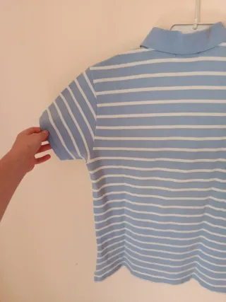 Polo Ralph Lauren Rayas Azul y Blanco