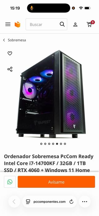 Pc Gaming i7 14700 + RTX 4060 Alto Rendimiento
