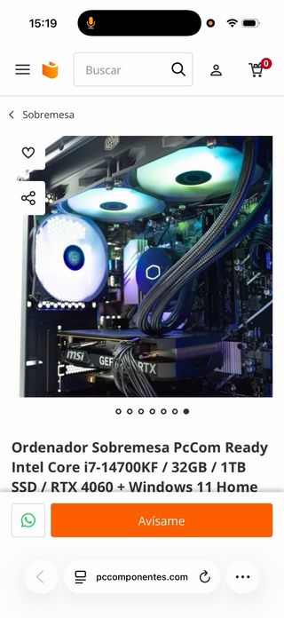 Pc Gaming i7 14700 + RTX 4060 Alto Rendimiento