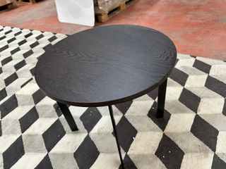 Mesa Auxiliar Natuzzi Madera Oscura