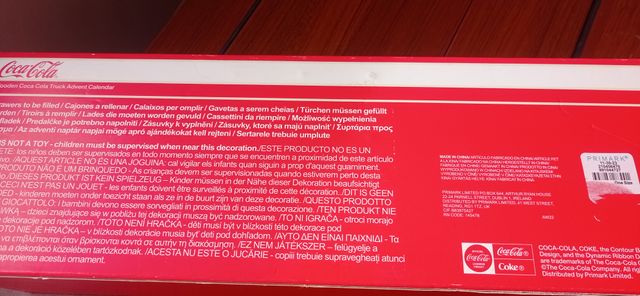 Calendario adviento camion cocacola+regalo