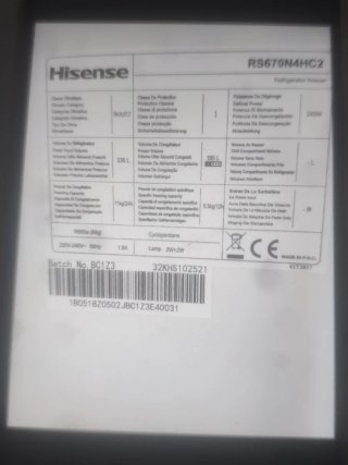 Nevera Americana Hisense