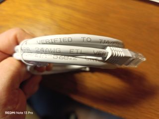 Cable de red Ethernet Cat 5e blanco