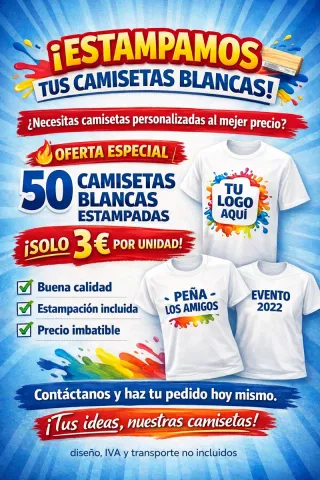 Estampamos ropa para deportes, empresas, grupos...