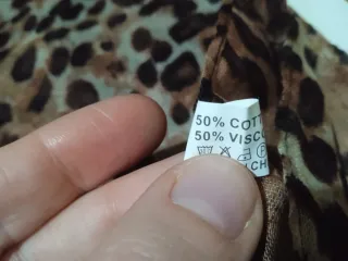 Sciarpa donna stampa animalier marrone