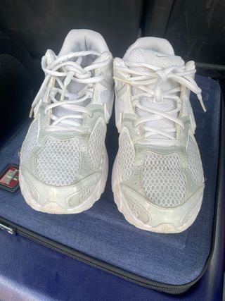 Zapatillas Nike Blancas y Plateadas